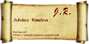 Juhász Ramóna névjegykártya