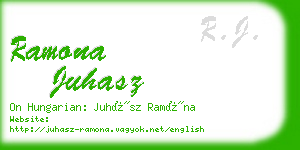 ramona juhasz business card
